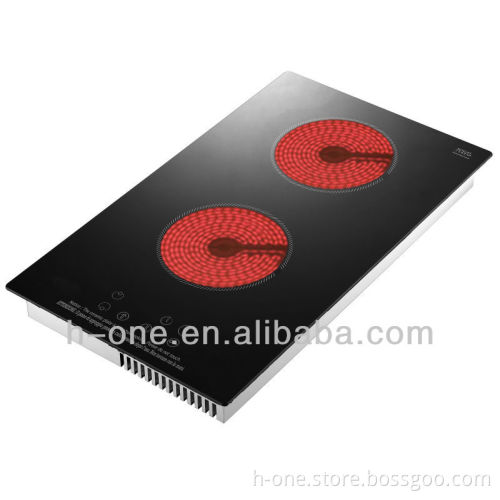 2 zone caramic cooktop